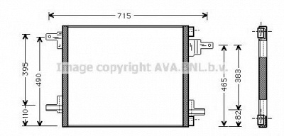 AVA QUALITY COOLING msa5345 -  Конденсатор, кондиционер